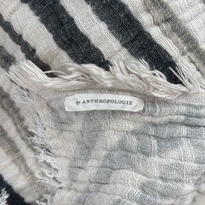 Anthropologie Bedspread Throw Blanket Natural Fringe Boho